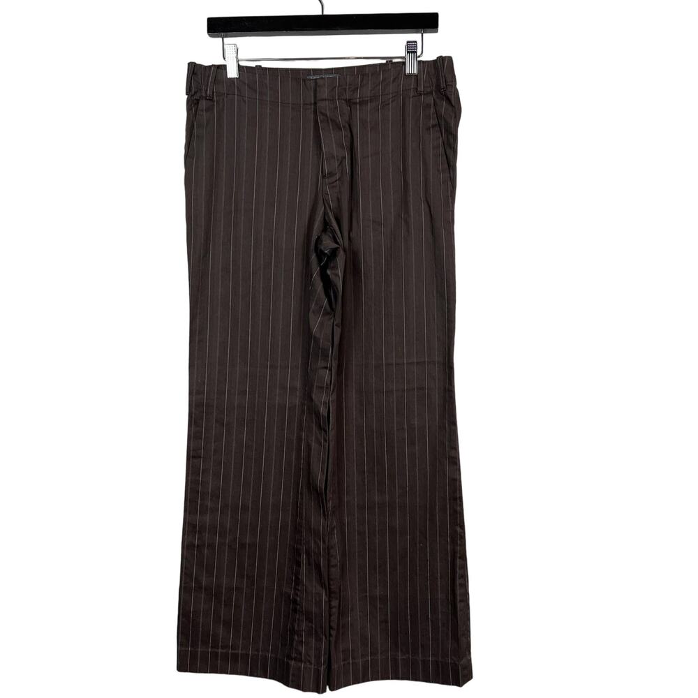 Banana Republic Stretch Trouser Brown Stripe Y2K Bootcut- 8